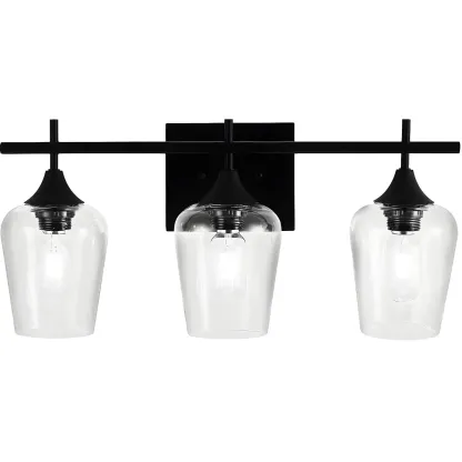 Glass Cup Industrial Vanity Lights for Bathroom Image - 5