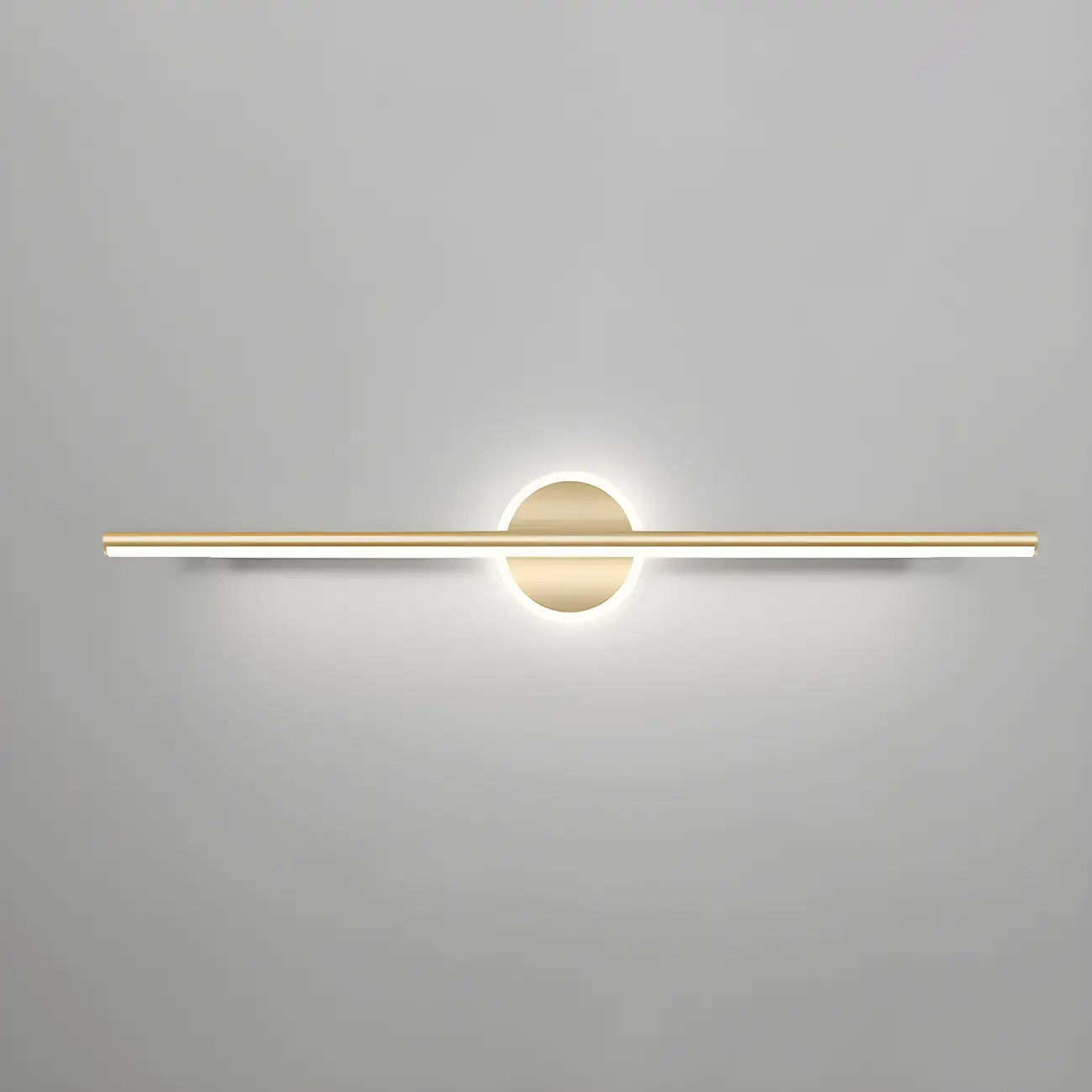 Linear Modern Vanity Light with Geometric Gold Design Image - 7 | homeyfad
