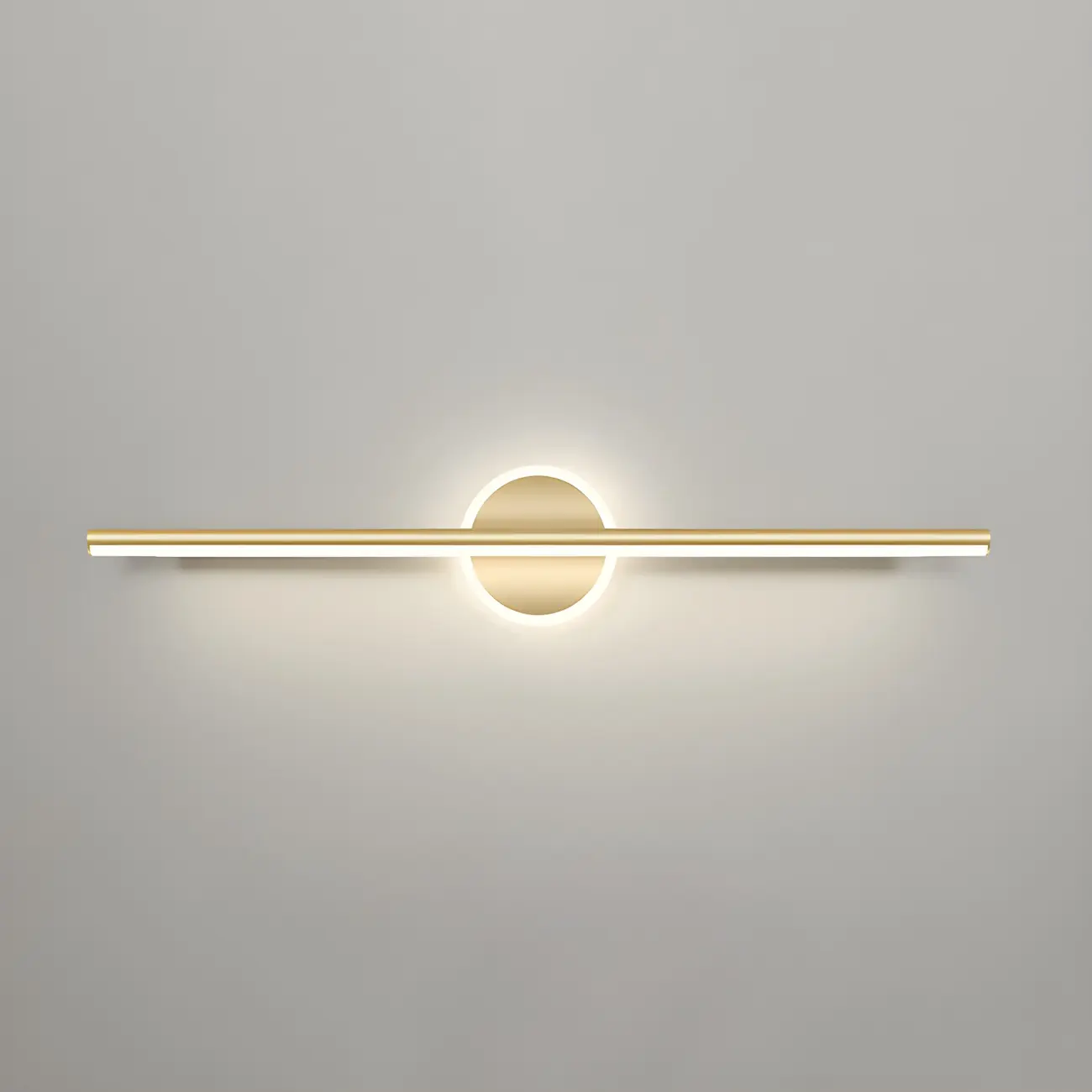 Linear Modern Vanity Light with Geometric Gold Design Image - 13 | homeyfad