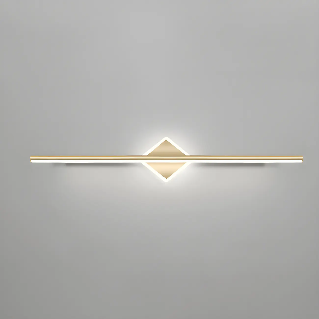 Linear Modern Vanity Light with Geometric Gold Design Image - 23 | homeyfad