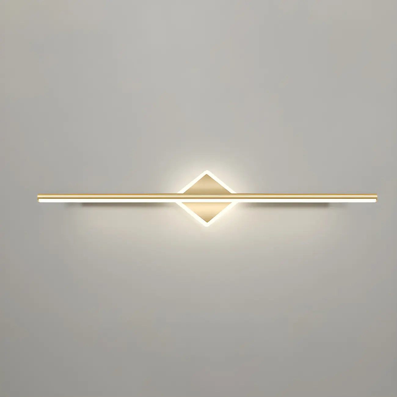 Linear Modern Vanity Light with Geometric Gold Design Image - 24 | homeyfad