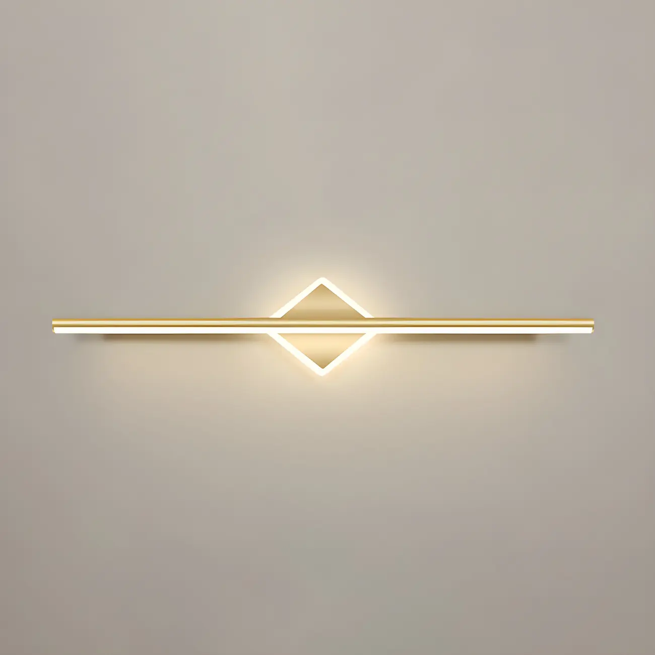 Linear Modern Vanity Light with Geometric Gold Design Image - 25 | homeyfad