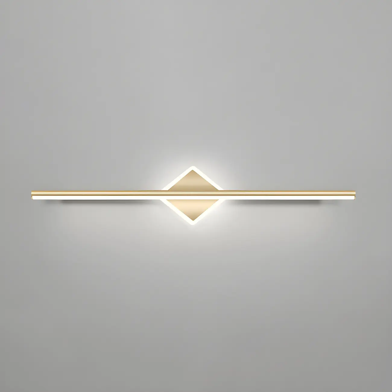 Linear Modern Vanity Light with Geometric Gold Design Image - 27 | homeyfad