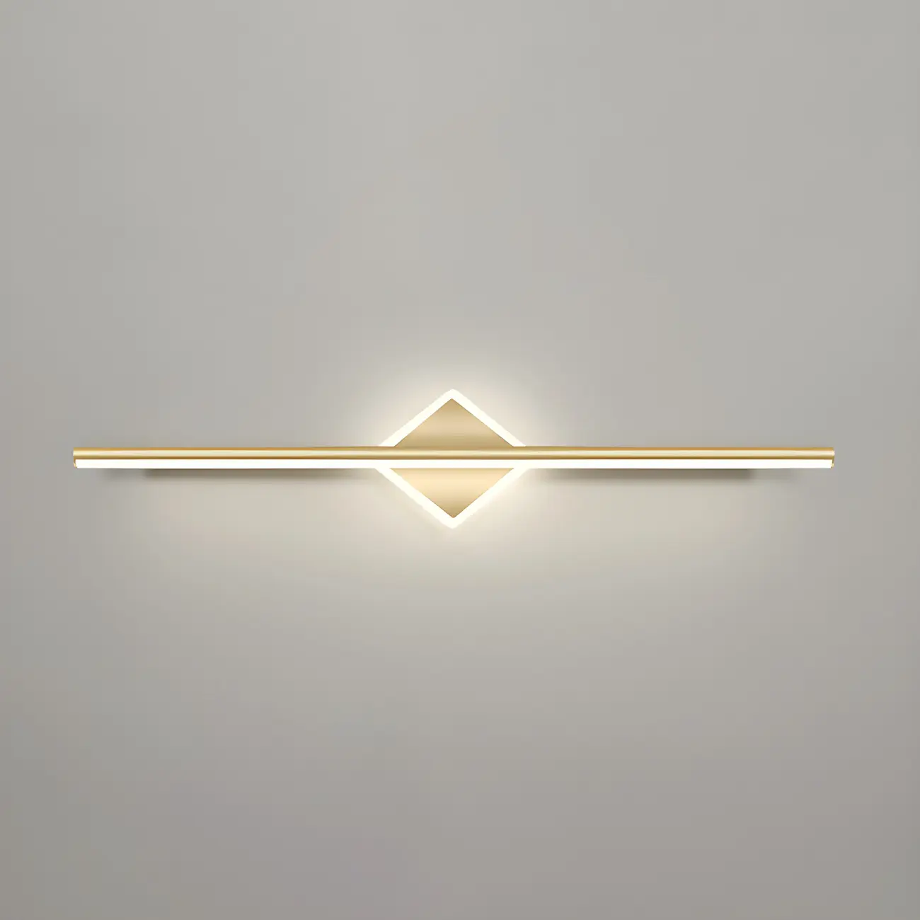 Linear Modern Vanity Light with Geometric Gold Design Image - 29 | homeyfad