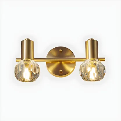 Durable Copper Globe Vanity Lights with Wall Mount for Bathroom Image - 5