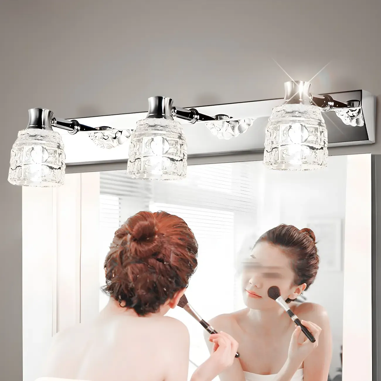 Crystal Retro Vanity Light Elegance for Bathroom Wall Image - 7