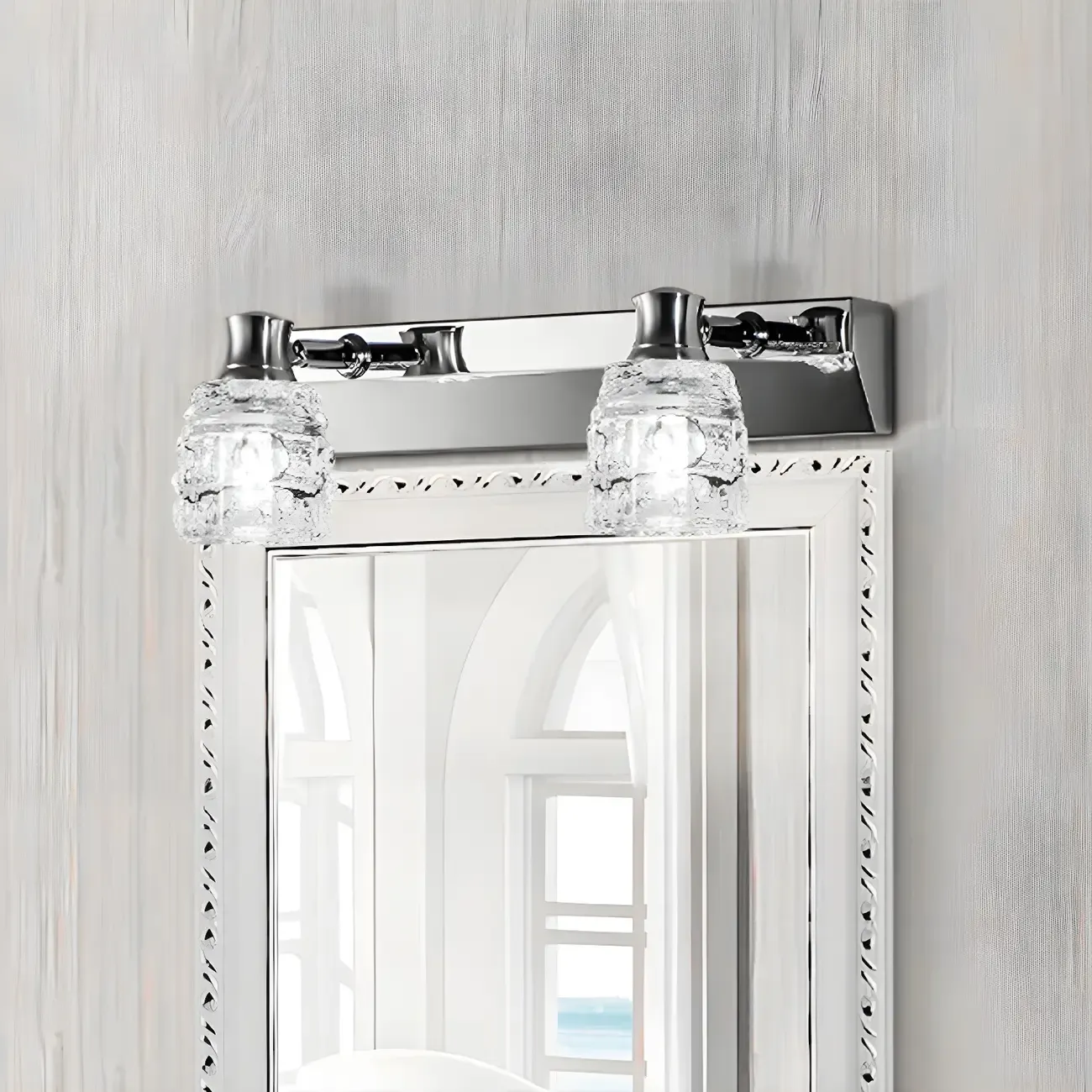 Crystal Retro Vanity Light Elegance for Bathroom Wall Image - 8