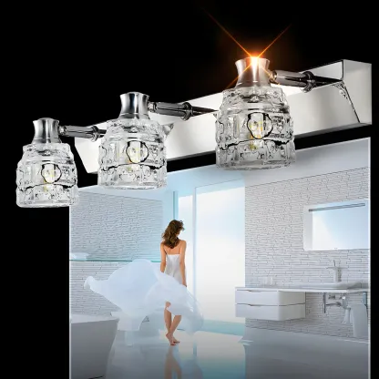 Crystal Retro Vanity Light Elegance for Bathroom Wall Image - 5