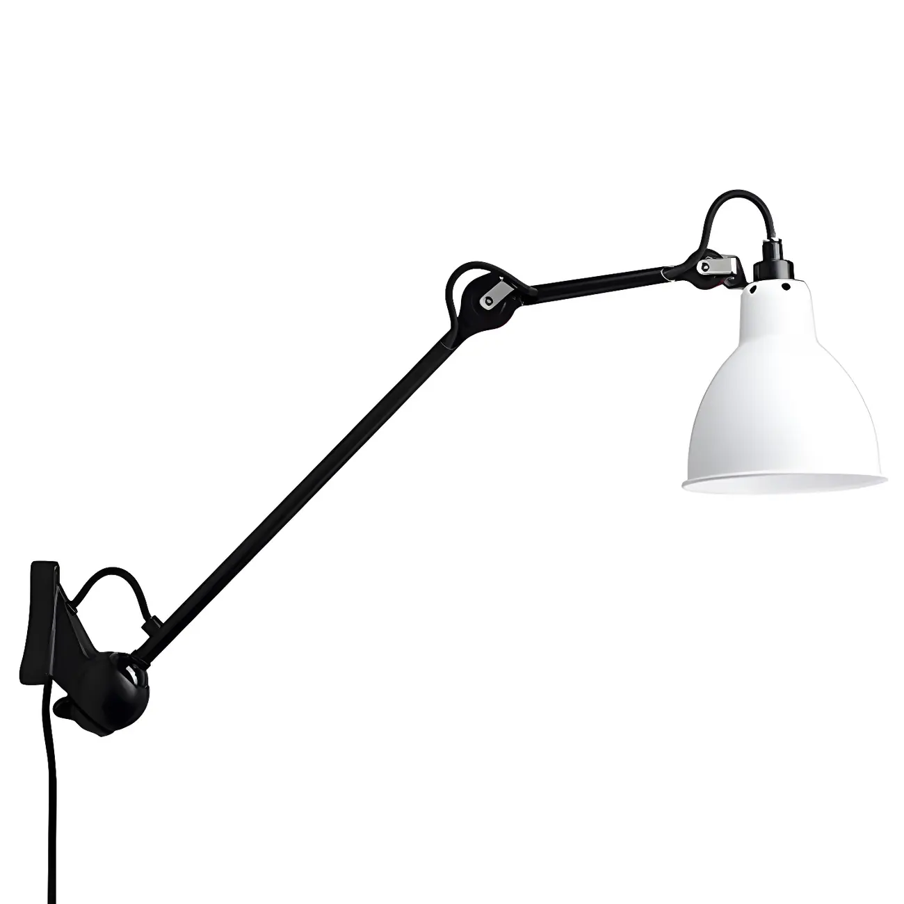 Industrial Metal Black Adjustable Swing Arm Wall Light Image - 11 | homeyfad