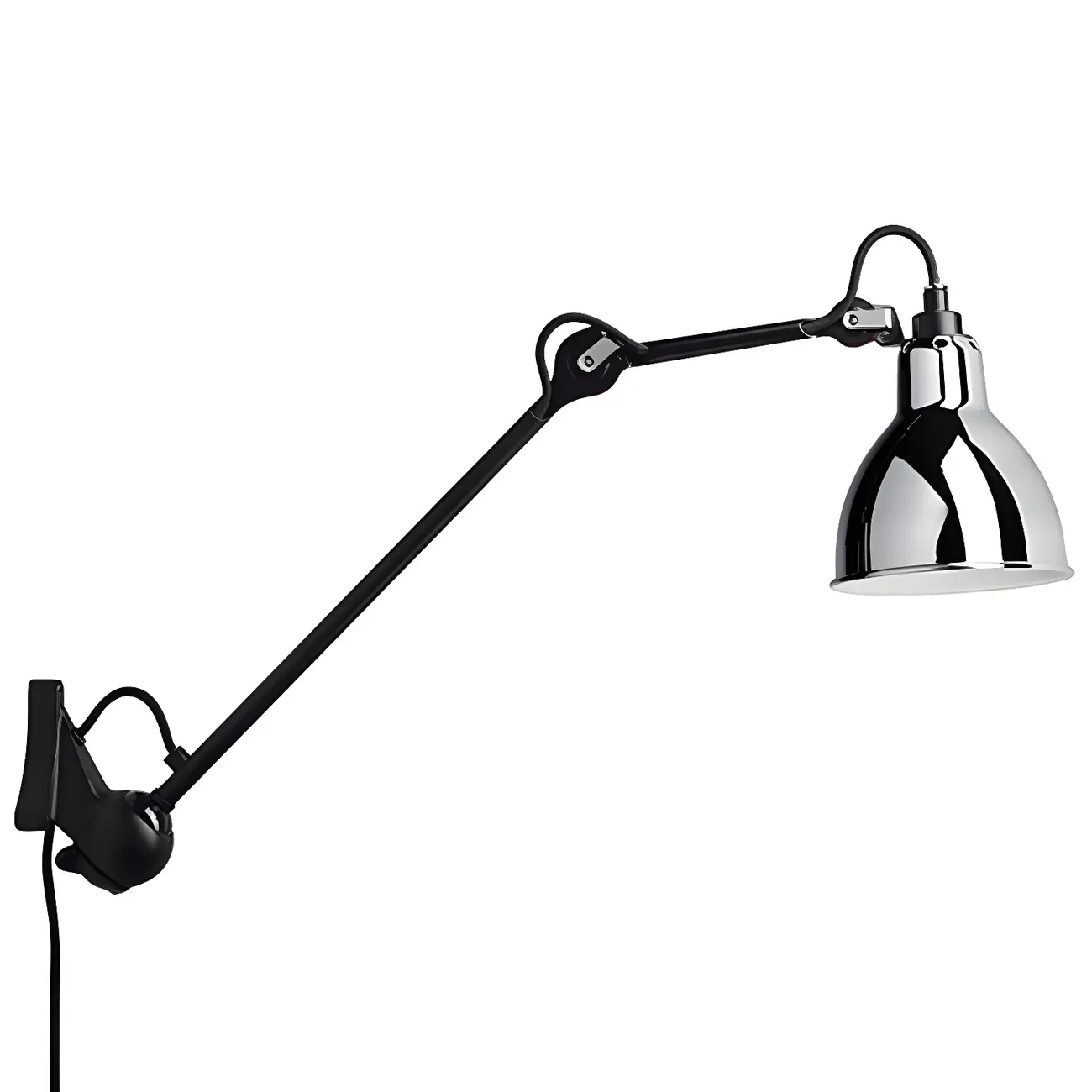 Industrial Metal Black Adjustable Swing Arm Wall Light Image - 13 | homeyfad