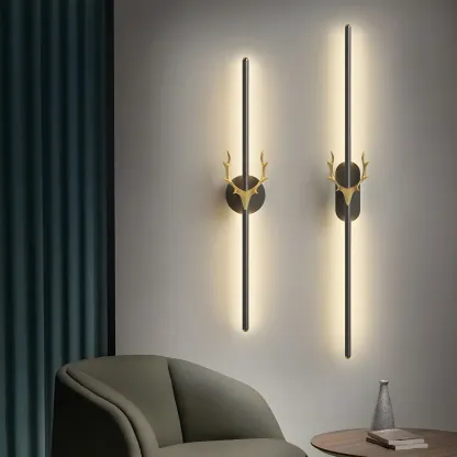 Nordic Linear Metal Wall Light Sconce with Modern Style Image - 5