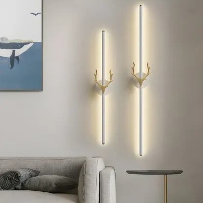 Nordic Linear Metal Wall Light Sconce with Modern Style Image - 10