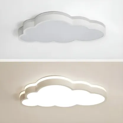 Dimmable LED Cloud Shape Flush Mount Ceiling Light for Kids