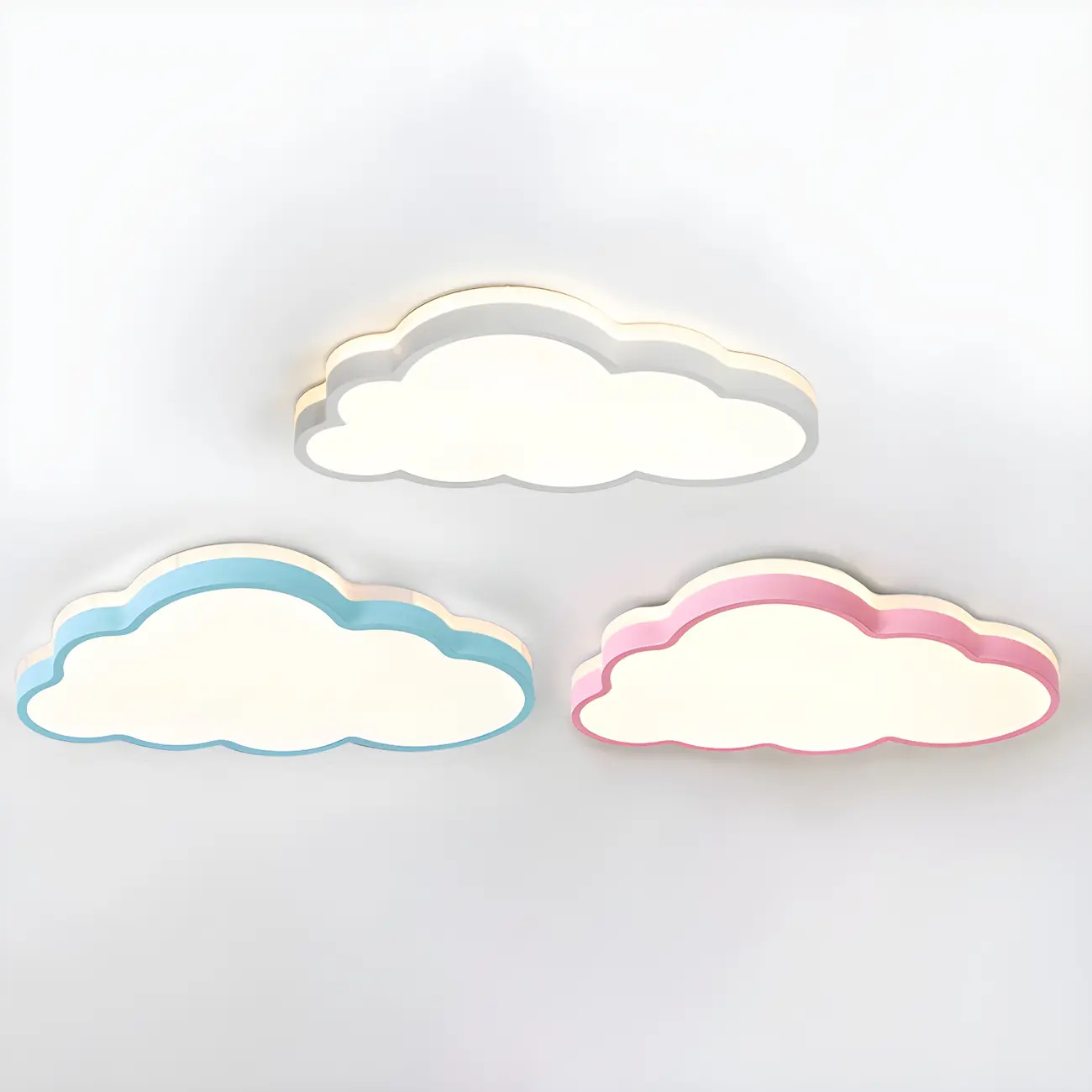 Dimmable LED Cloud Shape Flush Mount Ceiling Light for Kids | homeyfad