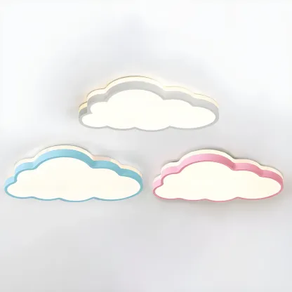 Dimmable LED Cloud Shape Flush Mount Ceiling Light for Kids