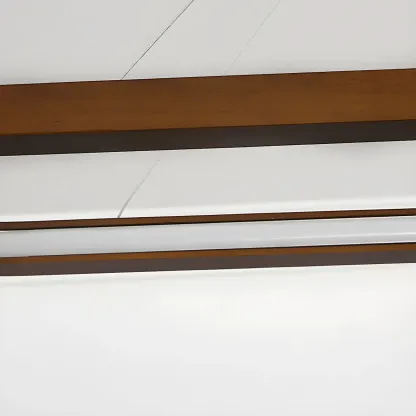 Modern Wood Oval Island Pendant Light for Kitchen Image - 13