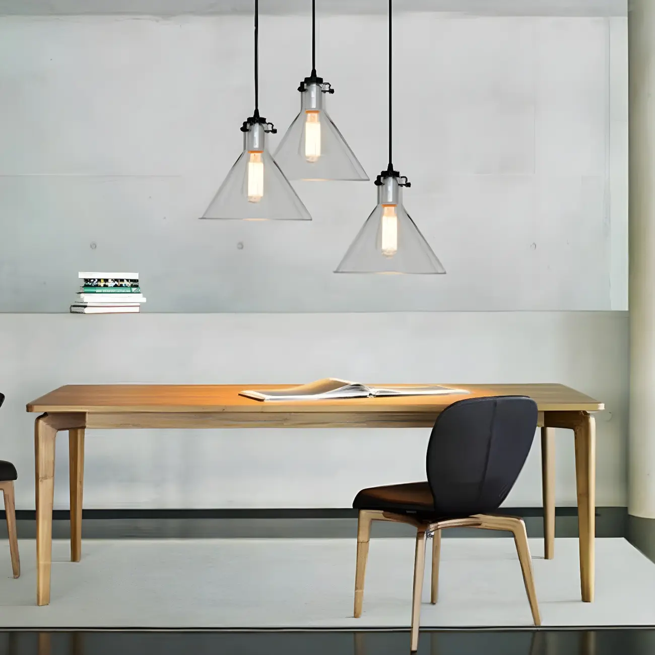 Industrial Clear Glass Mini Pendant Light for Corridor Image - 6 | homeyfad