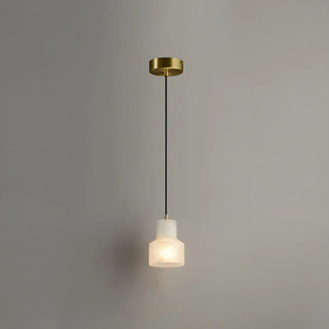 Minimalistic Alabaster White Bell Globe Pendant Light Image - 2 | homeyfad
