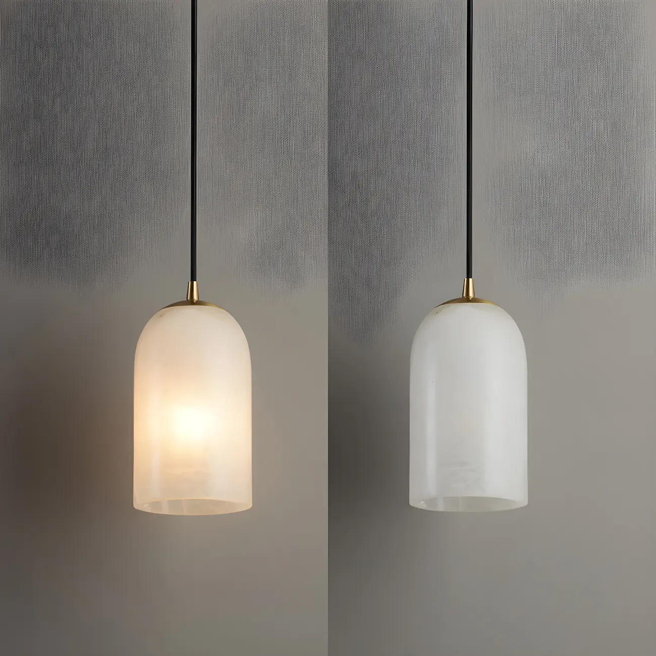 Minimalistic Alabaster White Bell Globe Pendant Light Image - 11 | homeyfad
