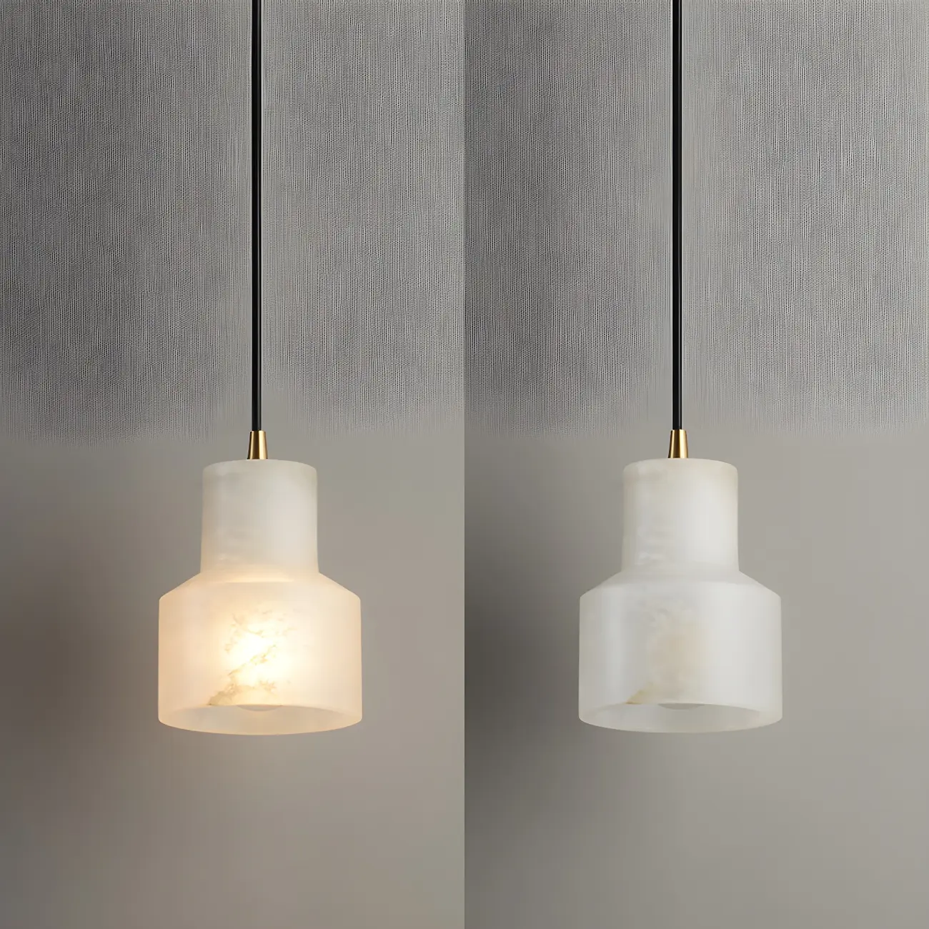 Minimalistic Alabaster White Bell Globe Pendant Light Image - 12 | homeyfad
