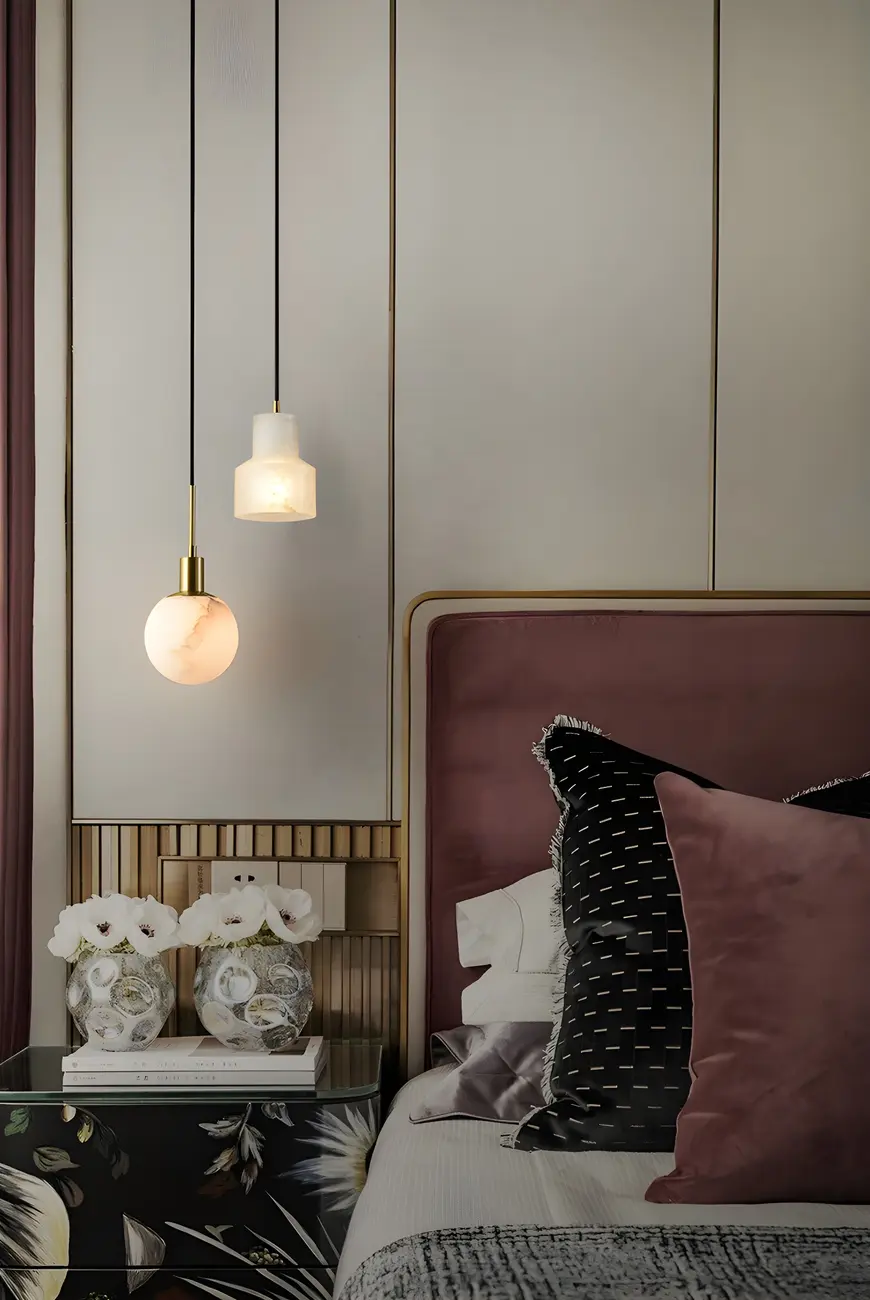 Minimalistic Alabaster White Bell Globe Pendant Light Image - 18 | homeyfad