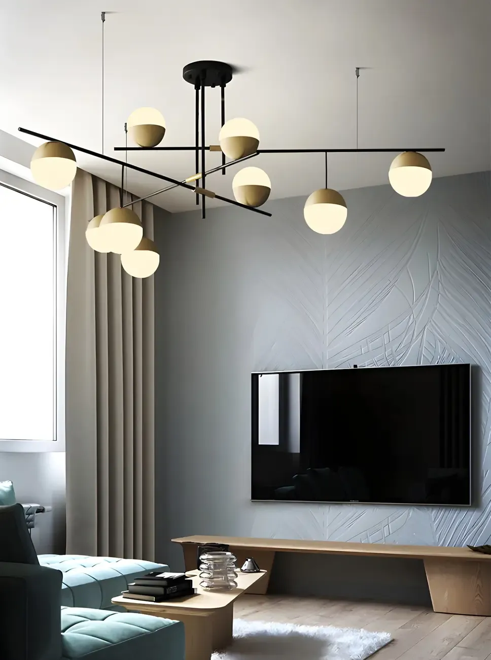 Minimalist Sputnik 9-Light Globe Pendant Light Image - 10