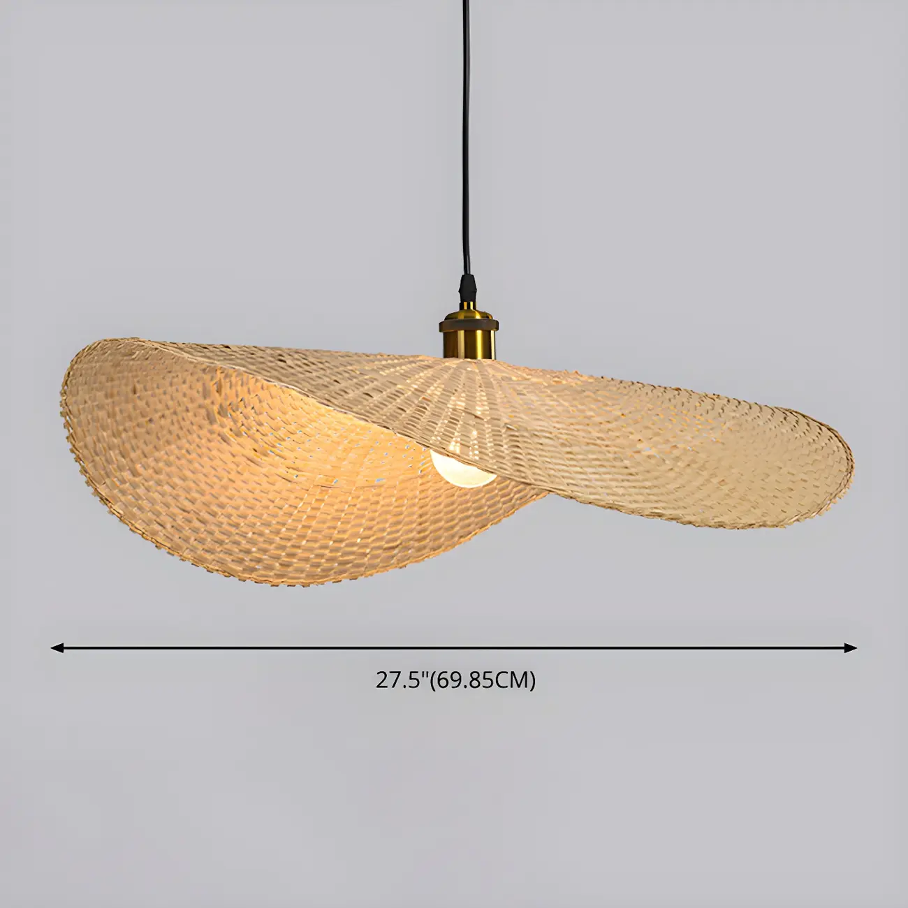 Bamboo Oriental Pendant Light Hanging Fixture for Indoor Image - 8 | homeyfad