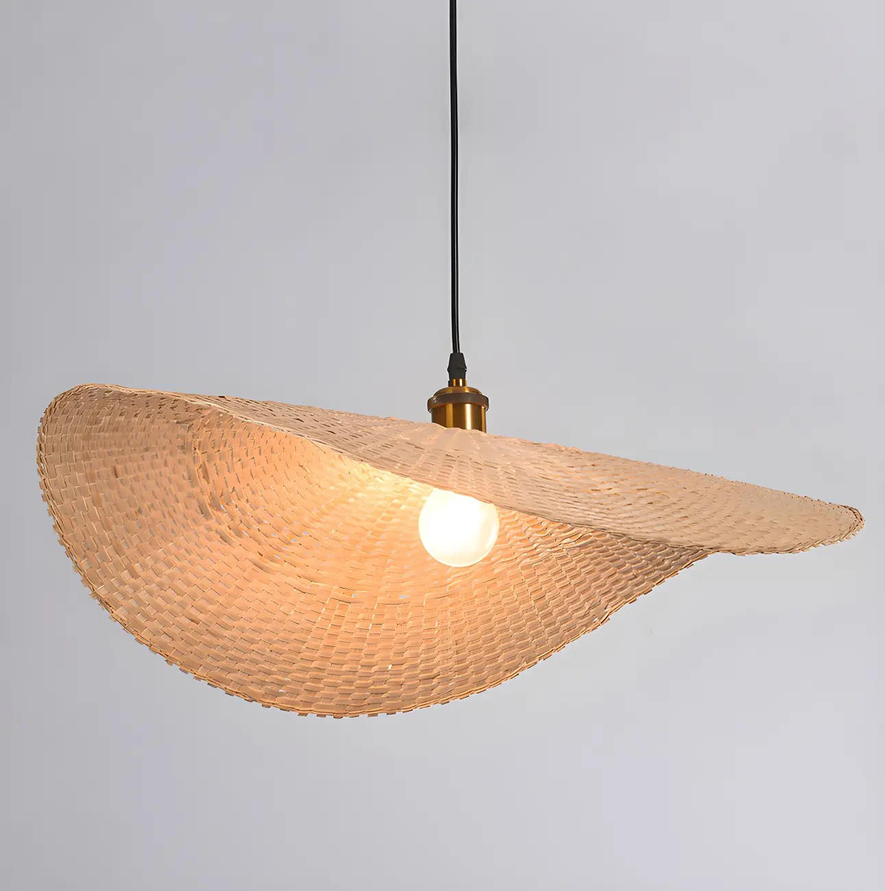 Bamboo Oriental Pendant Light Hanging Fixture for Indoor Image - 9 | homeyfad