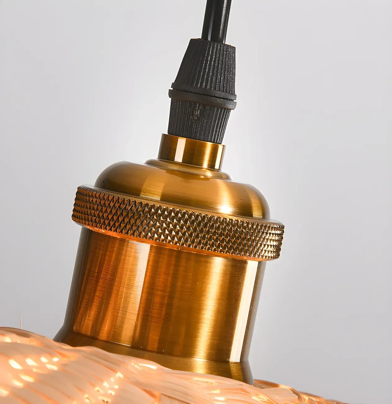 Bamboo Oriental Pendant Light Hanging Fixture for Indoor Image - 12