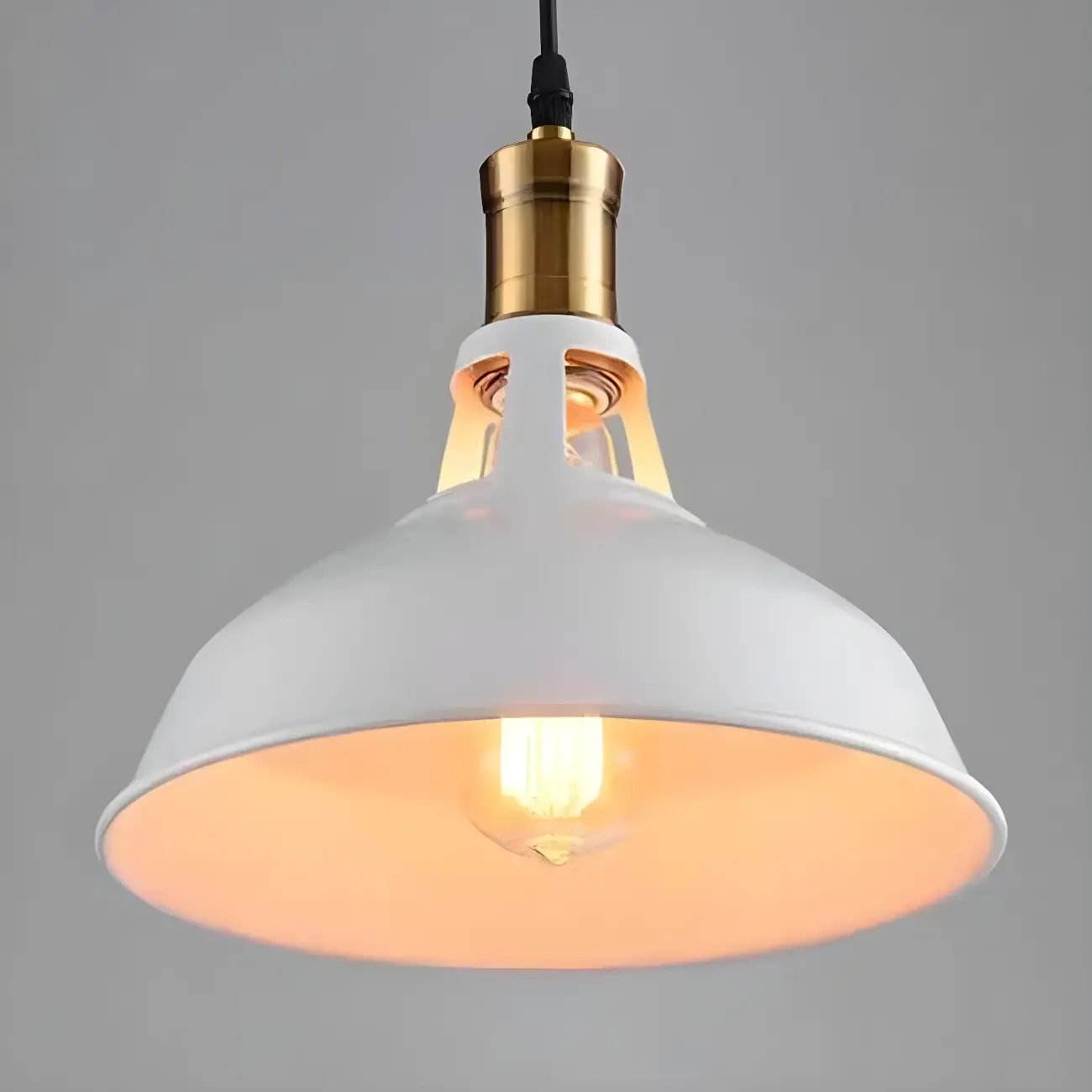 Warehouse Style Metal Industrial Hanging Kitchen Pendant Light Image - 7