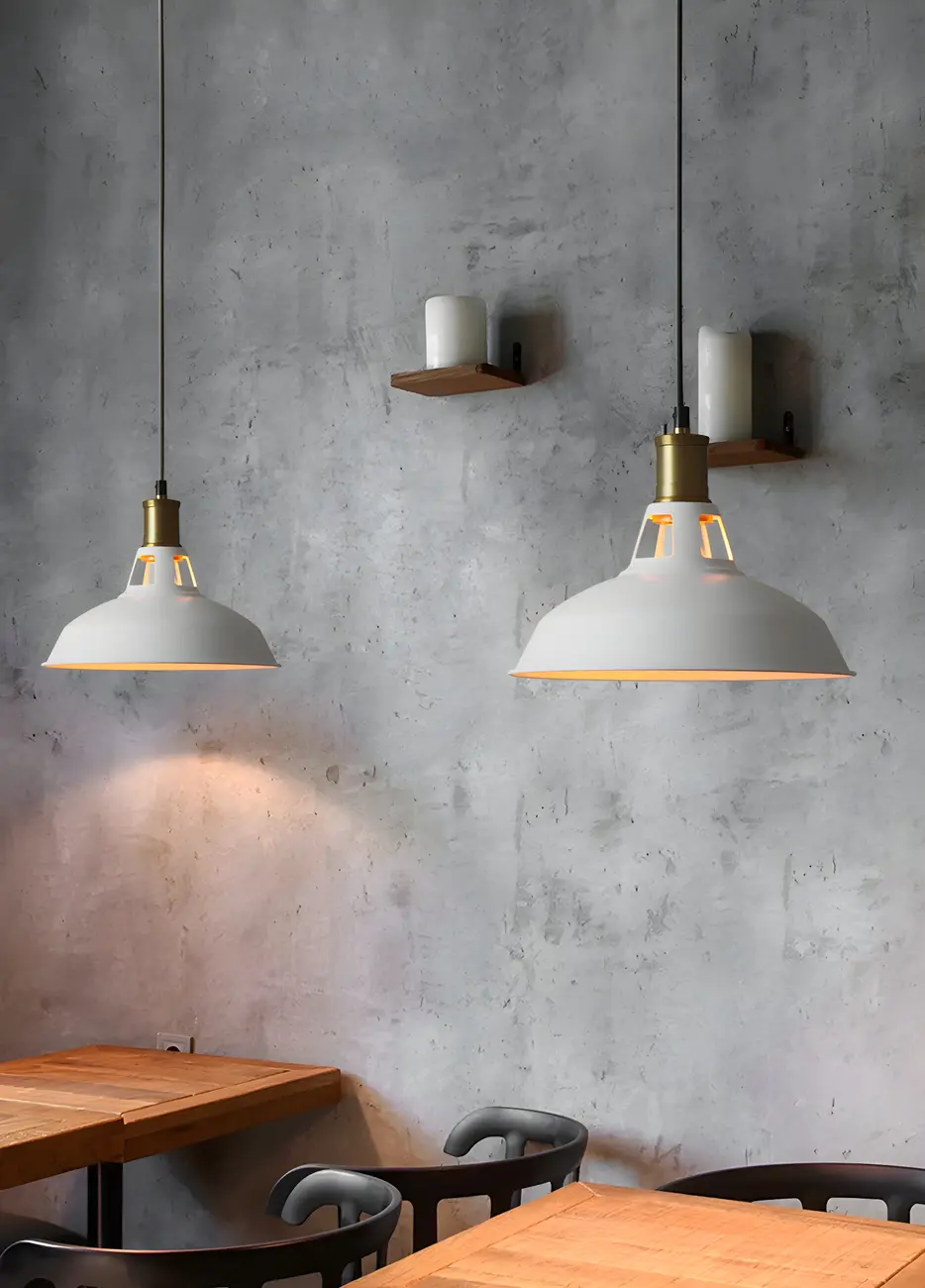 Warehouse Style Metal Industrial Hanging Kitchen Pendant Light Image - 5 | homeyfad