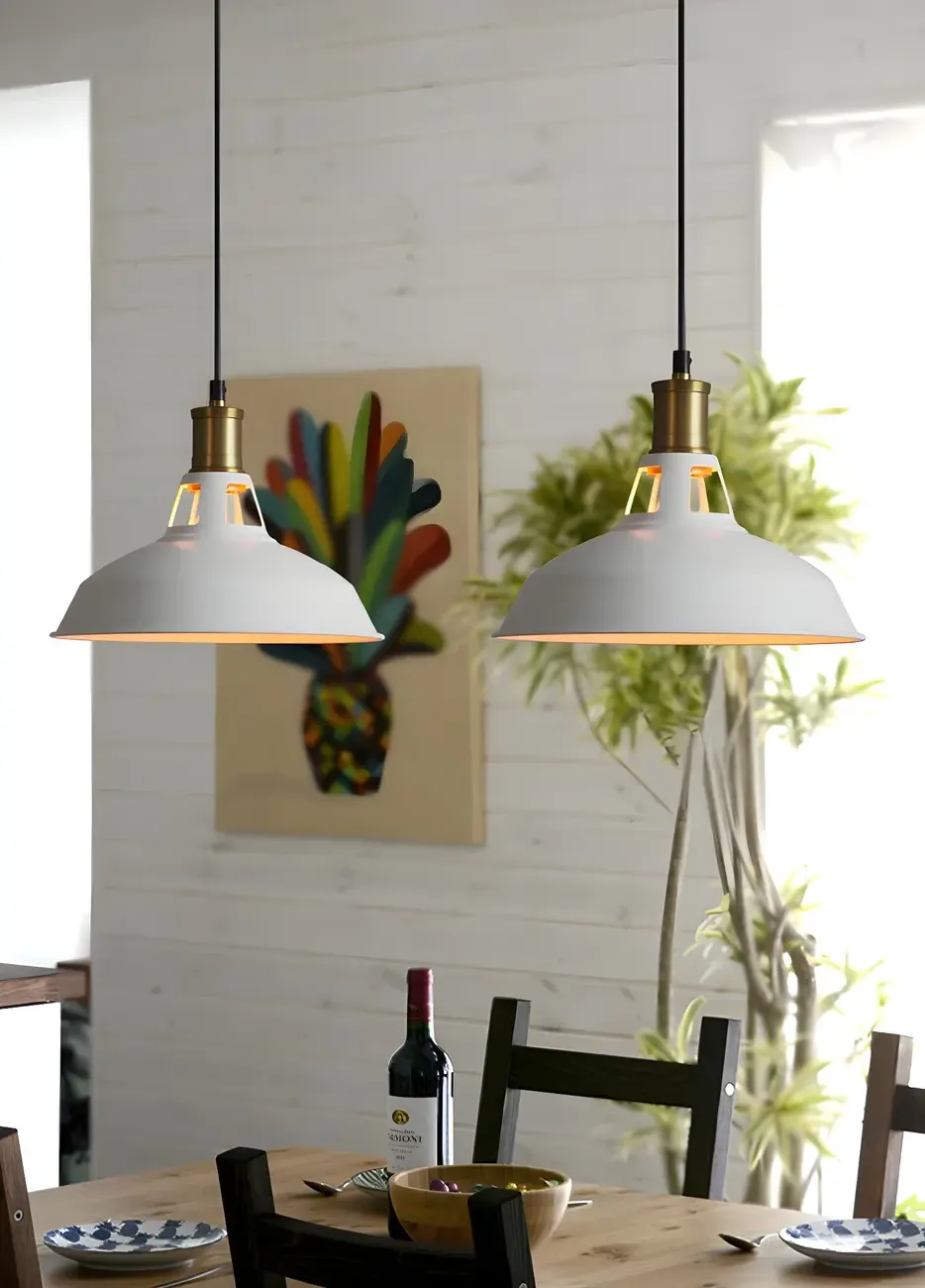 Warehouse Style Metal Industrial Hanging Kitchen Pendant Light Image - 3