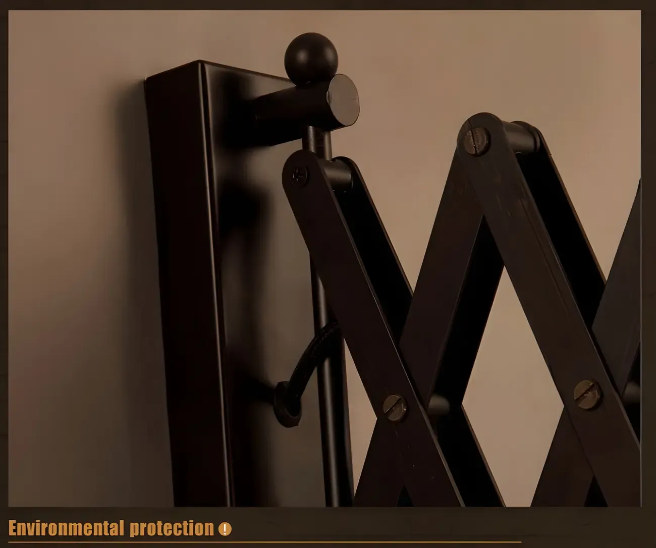 Retro Industrial Metal Black Swing Arm Wall Light Image - 10