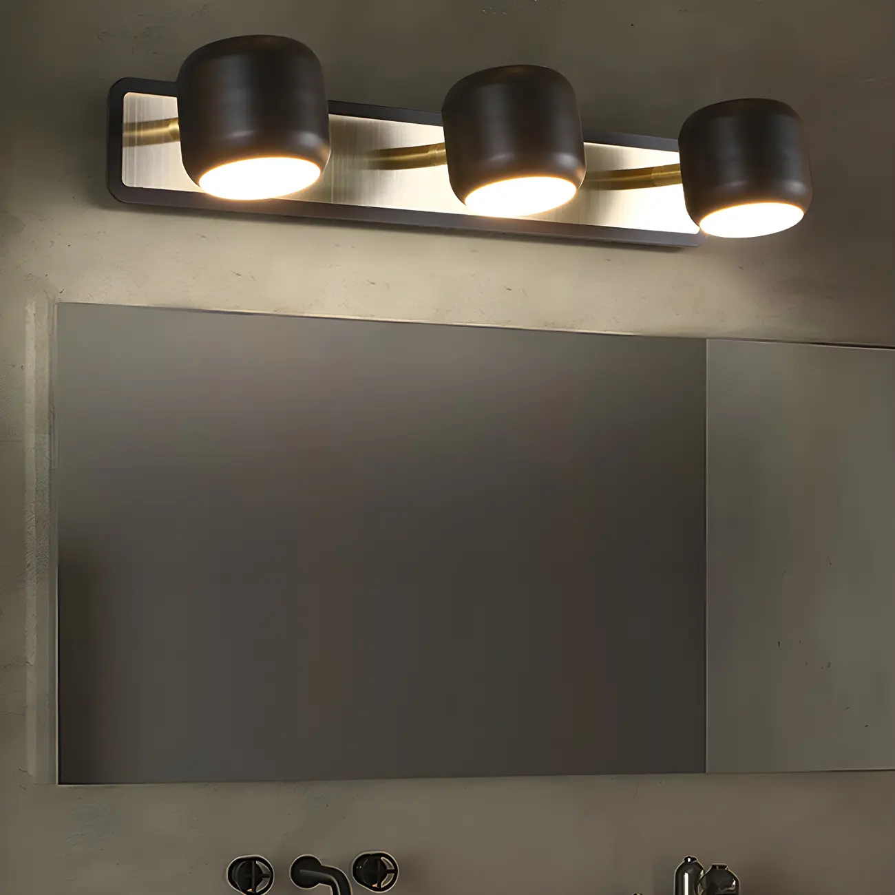 Minimalist Metal Vanity Light with Integrated LED for Bathroom Image - 5 | homeyfad