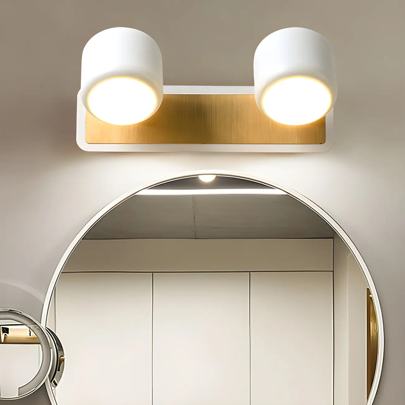 Minimalist Metal Vanity Light with Integrated LED for Bathroom Image - 8 | homeyfad
