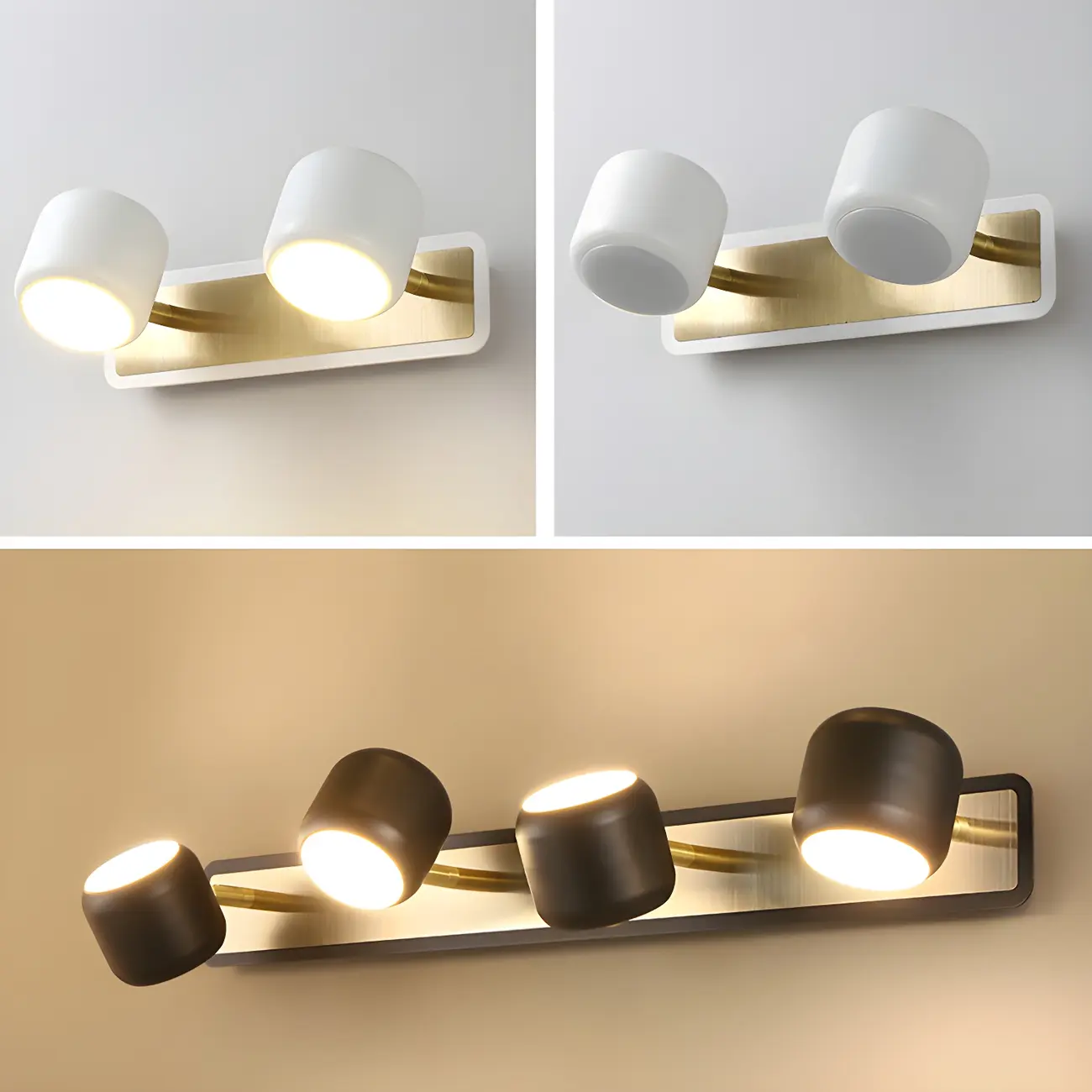Minimalist Metal Vanity Light with Integrated LED for Bathroom Image - 16 | homeyfad