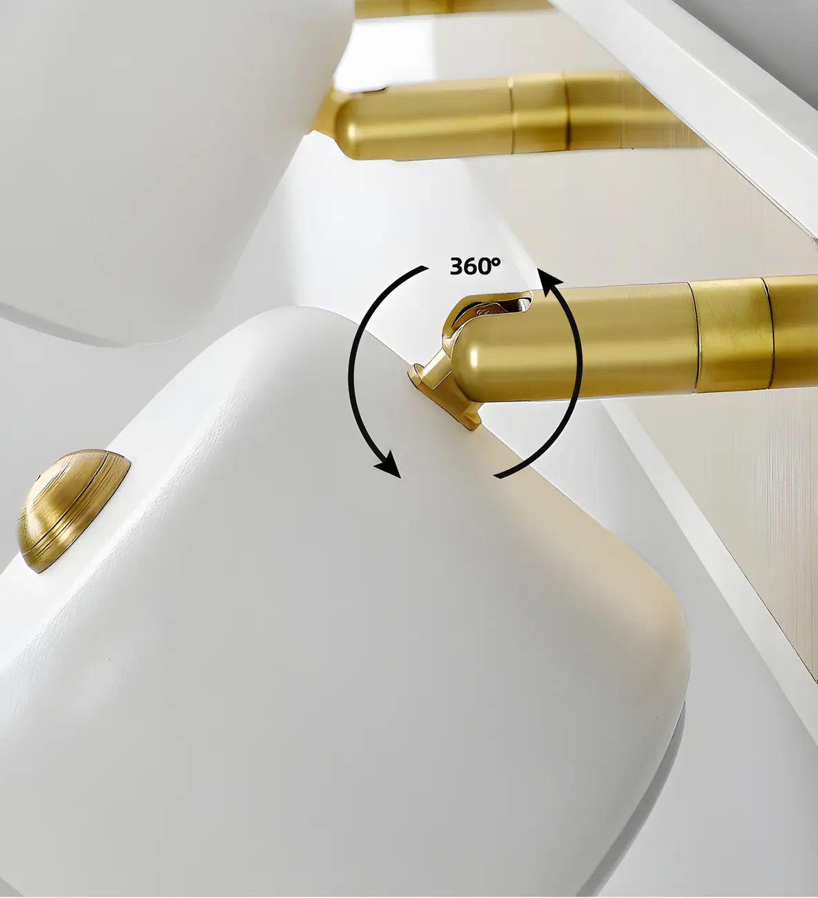 Minimalist Metal Vanity Light with Integrated LED for Bathroom Image - 17 | homeyfad