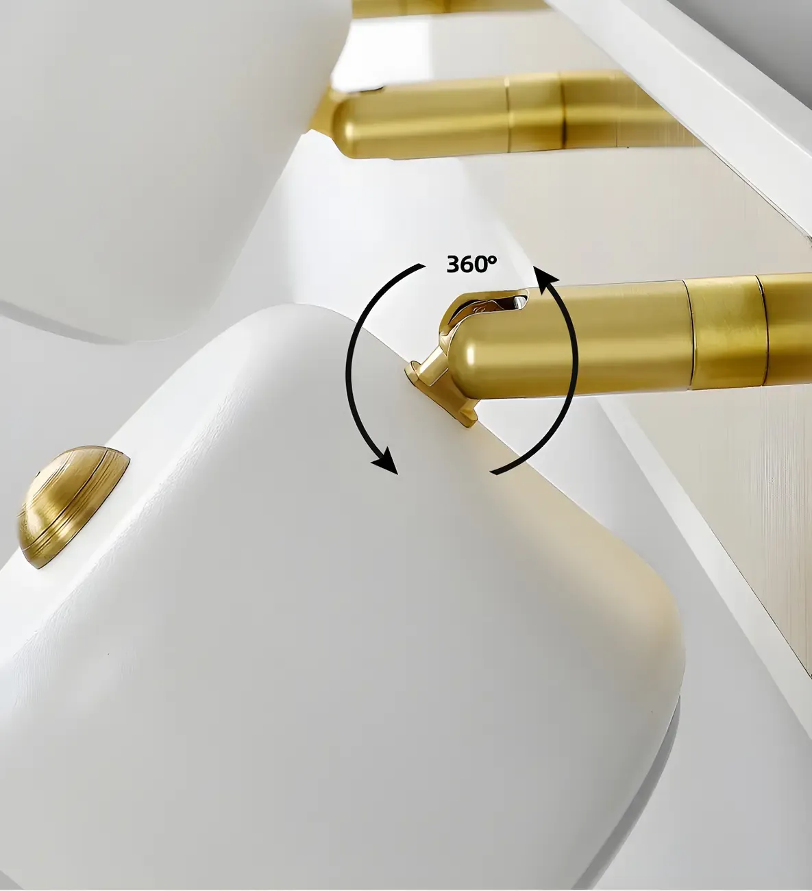 Minimalist Metal Vanity Light with Integrated LED for Bathroom Image - 17