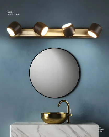 Minimalist Metal Vanity Light with Integrated LED for Bathroom Image - 21