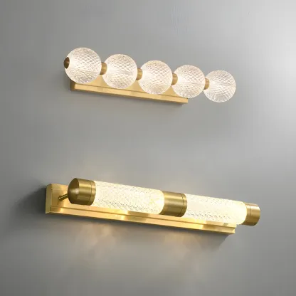 Modern Globe Vanity Light with Integrated LED for Bathroom Image - 1