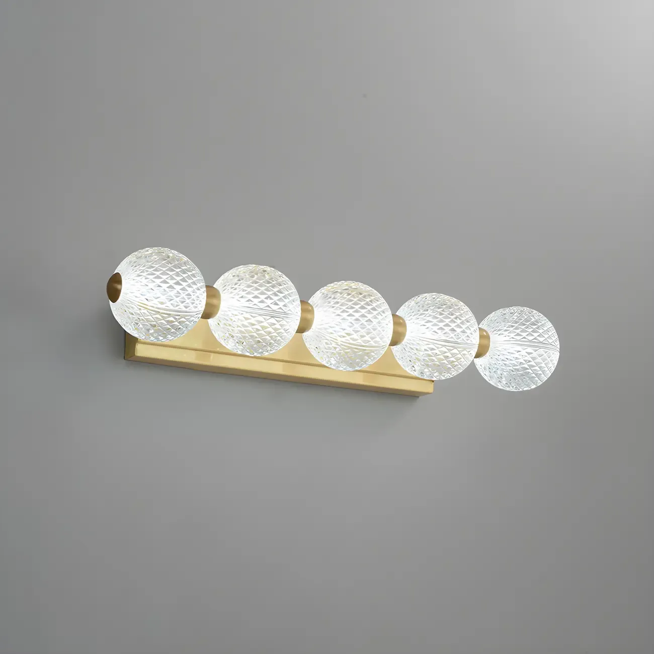 Modern Globe Vanity Light with Integrated LED for Bathroom Image - 2