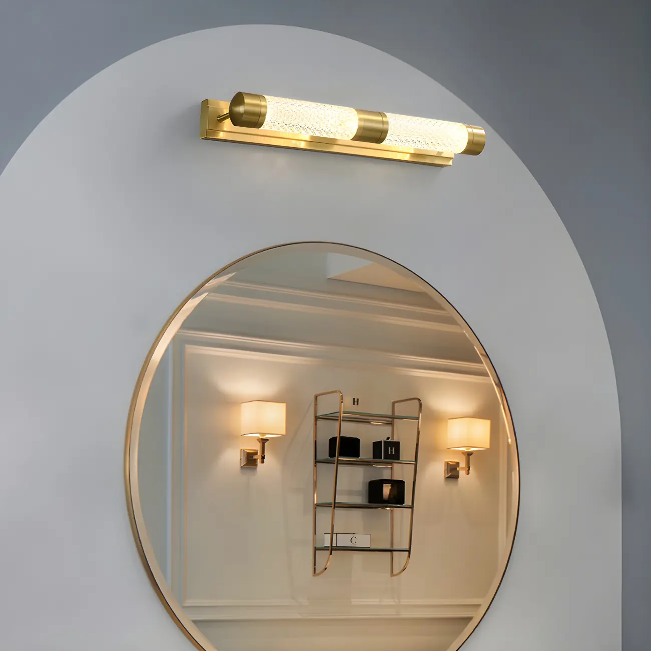 Modern Globe Vanity Light with Integrated LED for Bathroom Image - 6 | homeyfad
