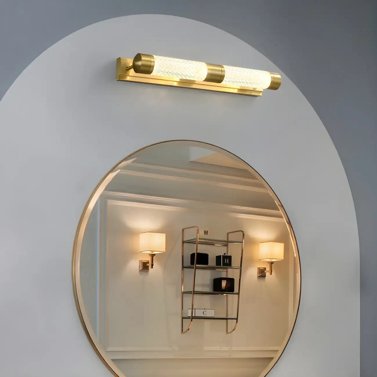 Modern Globe Vanity Light with Integrated LED for Bathroom Image - 6