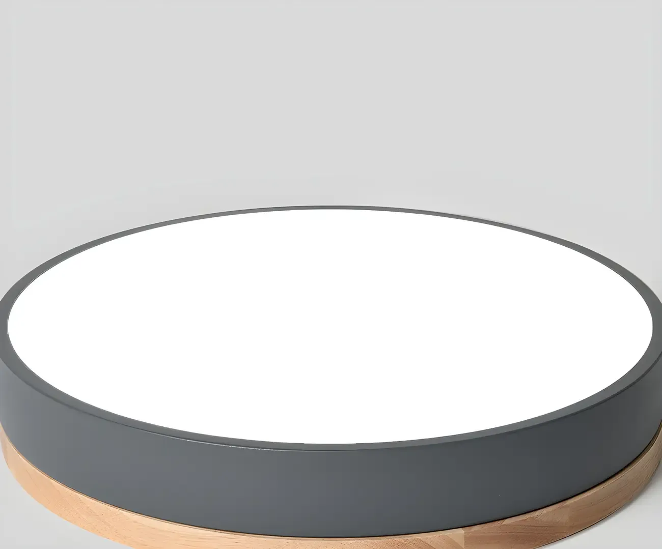 Modern LED Flush Ceiling Light with Wood for Bedroom Image - 16