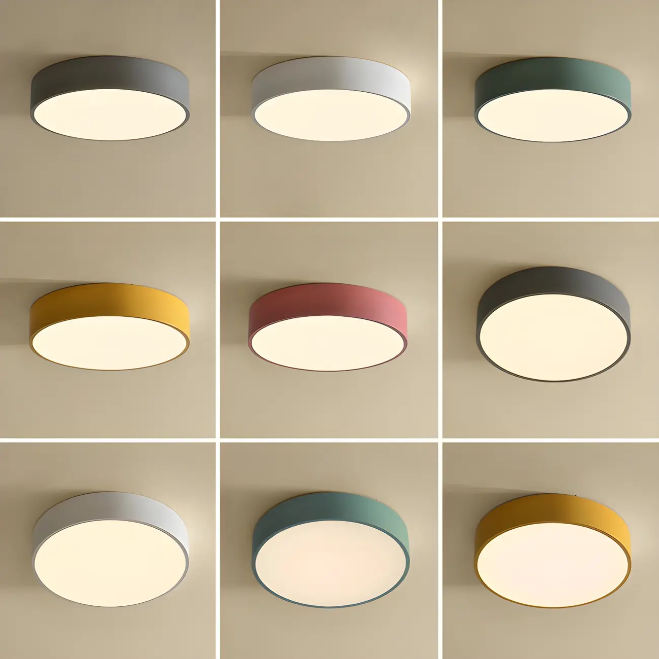 Modern Acrylic LED Flush Ceiling Light for Living Room Image - 2 | homeyfad