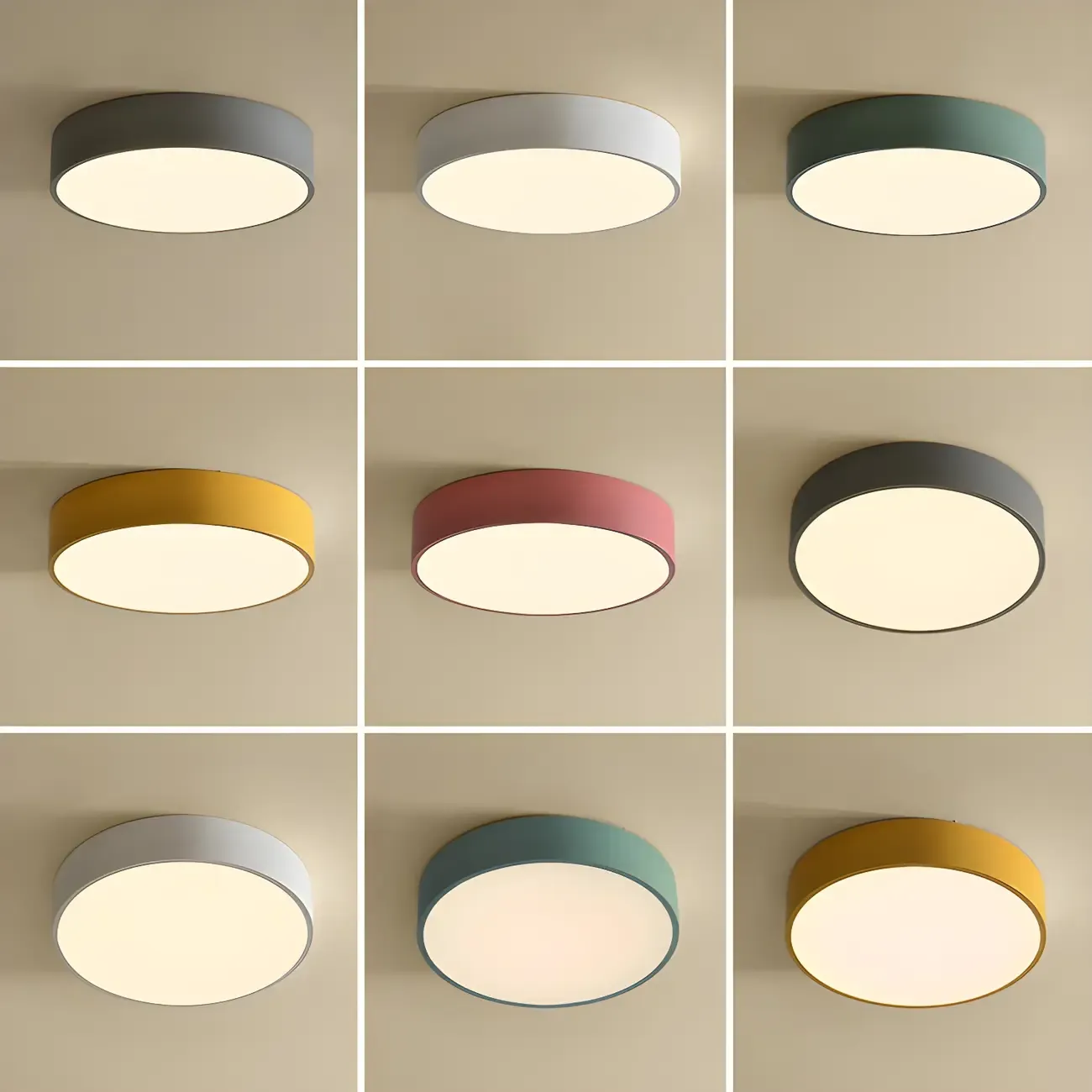 Modern Acrylic LED Flush Ceiling Light for Living Room Image - 2