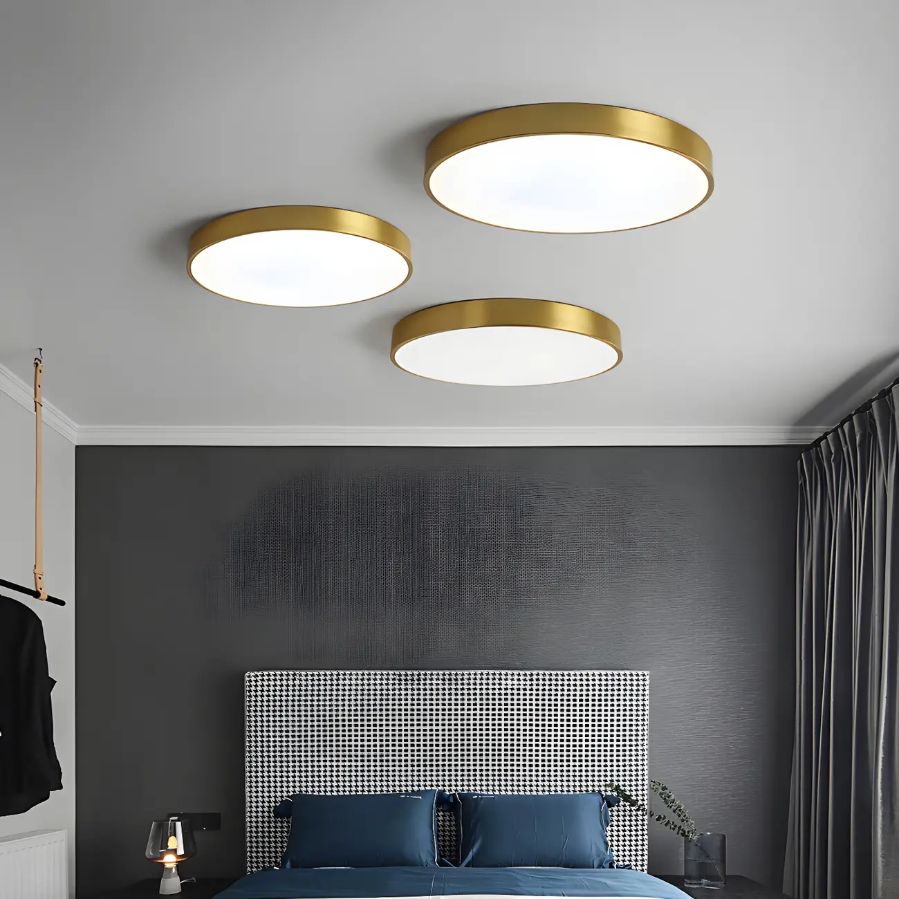 Modern Acrylic LED Flush Ceiling Light for Living Room Image - 1 | homeyfad