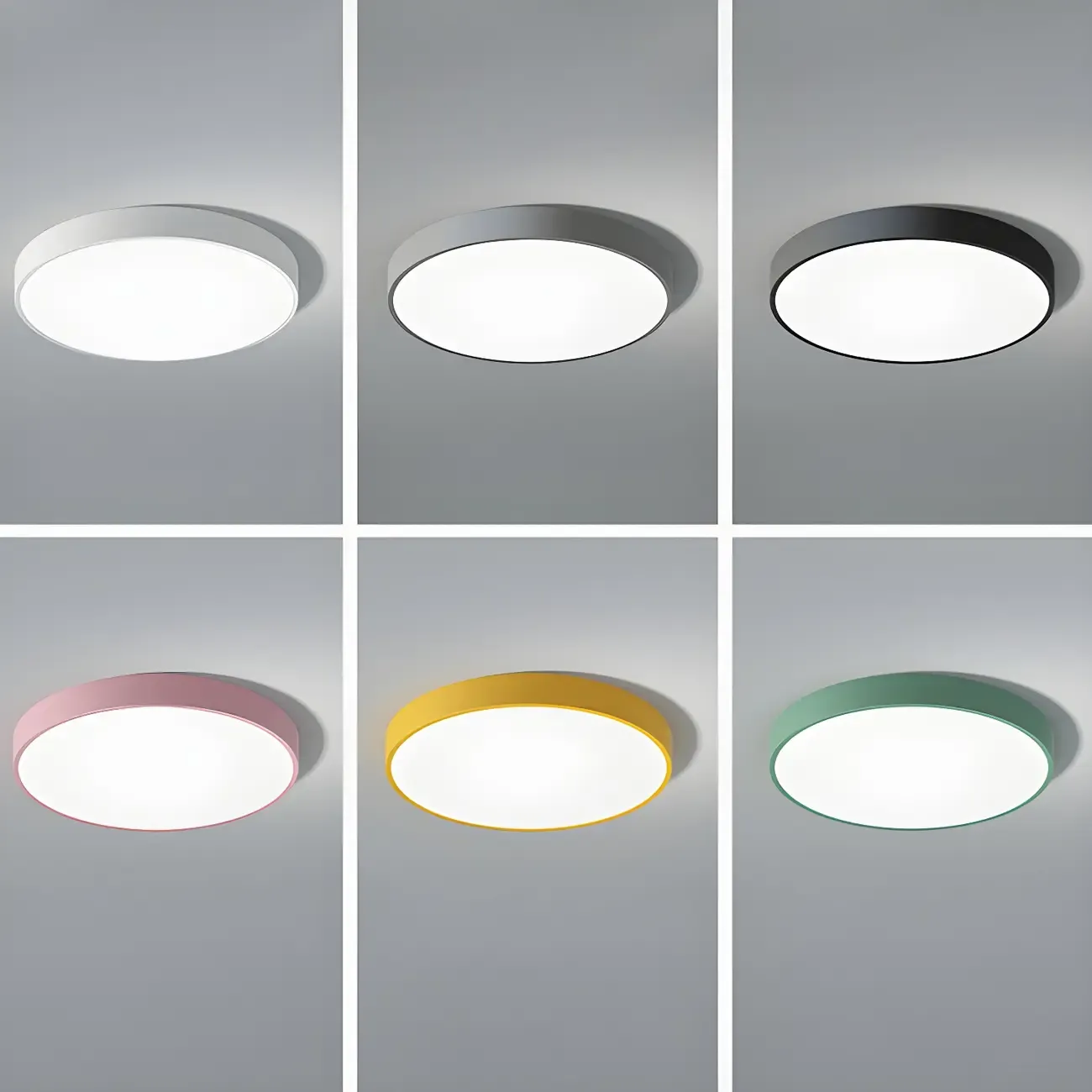 Modern Acrylic LED Flush Ceiling Light for Living Room Image - 7