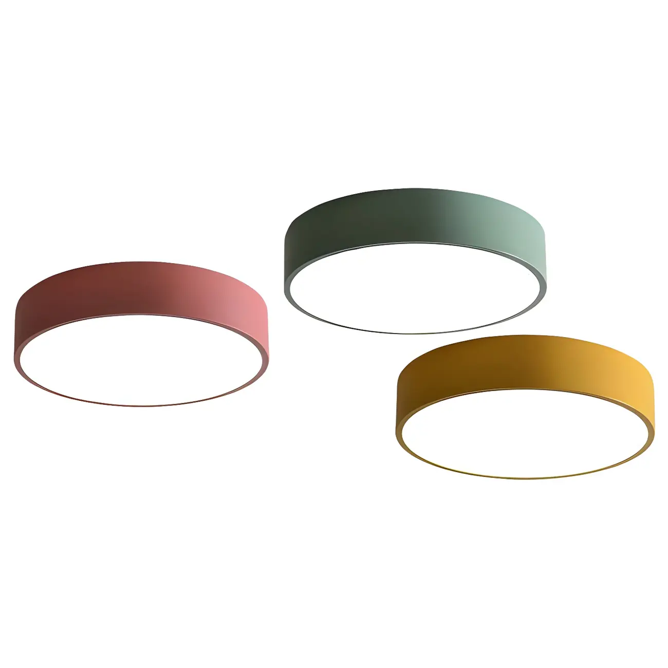 Modern Acrylic LED Flush Ceiling Light for Living Room Image - 9 | homeyfad