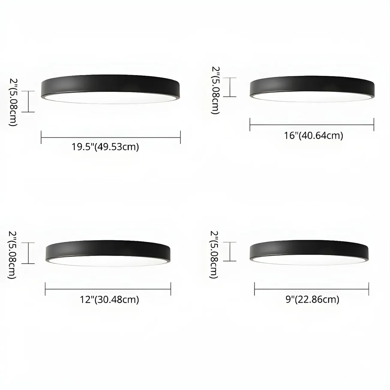 Modern Acrylic LED Flush Ceiling Light for Living Room Image - 12